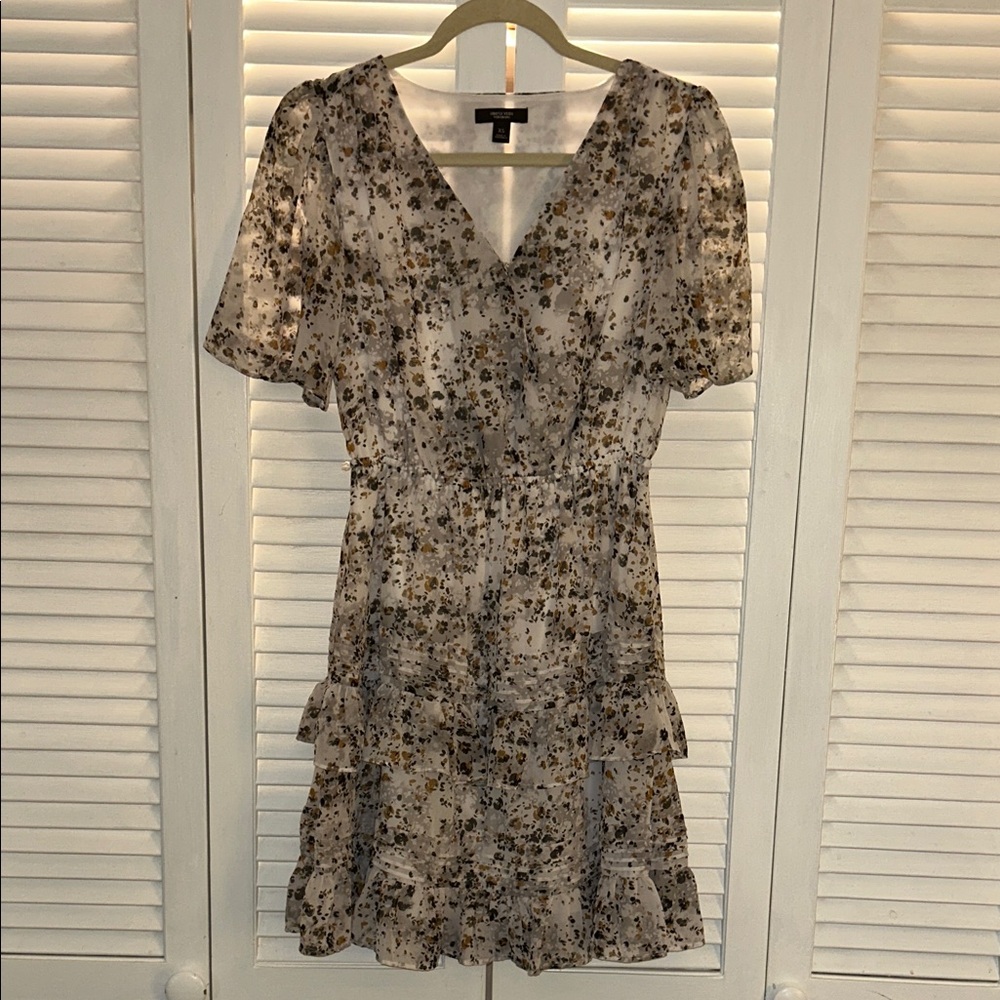 Simply Vera Vera Wang Black Floral Midi Dress